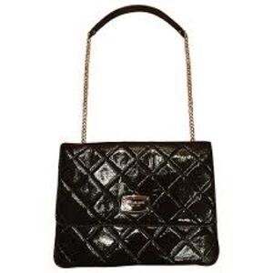 Michael Kors Hamilton small quilted patent leather handbag